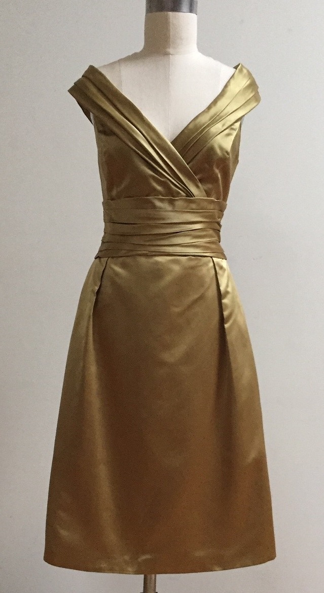 Gold mother of the bride dress