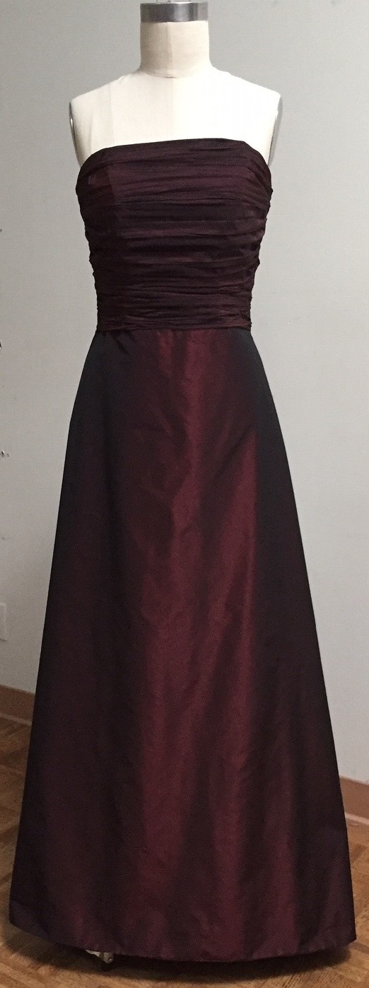 Dark red ballgown