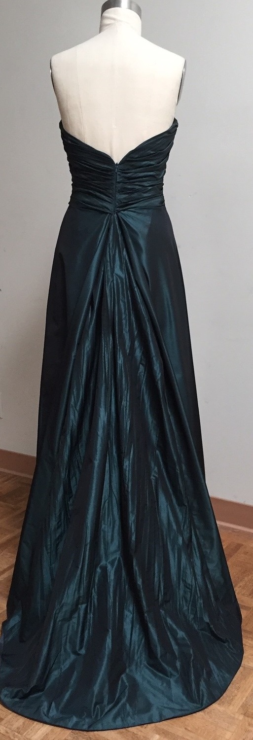 Ballgown with back interest