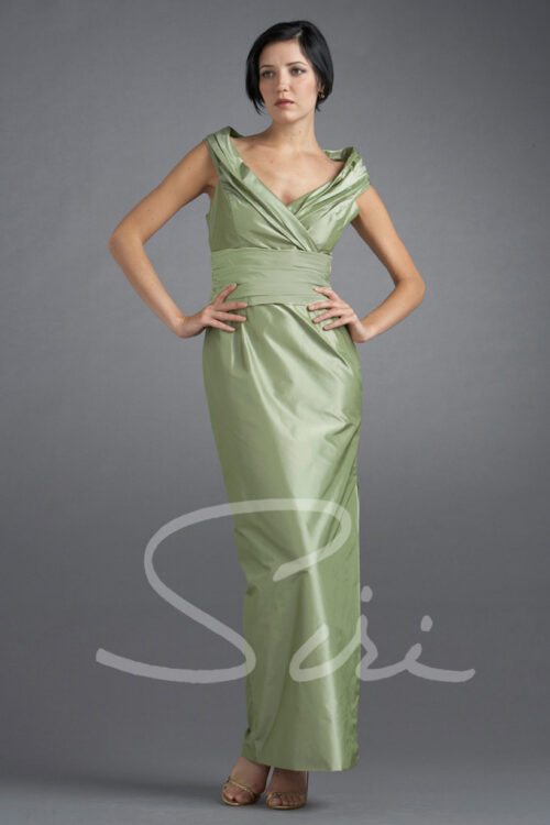Green Mother of the bride gown