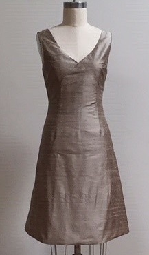 Taupe A-line Dress