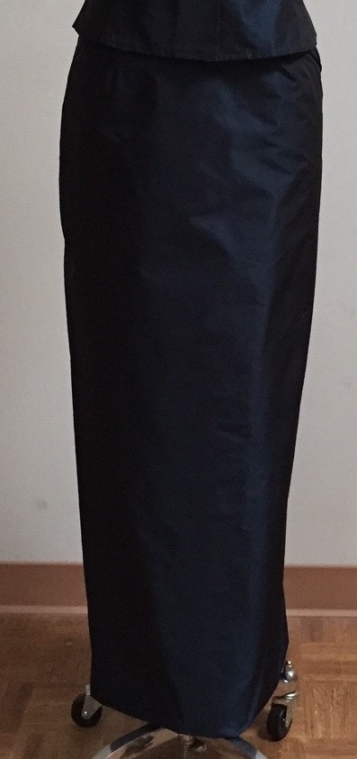Long navy skirt