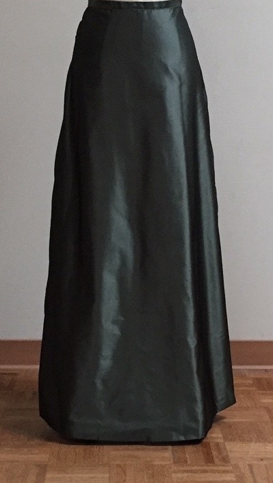 Dark green A-line skirt
