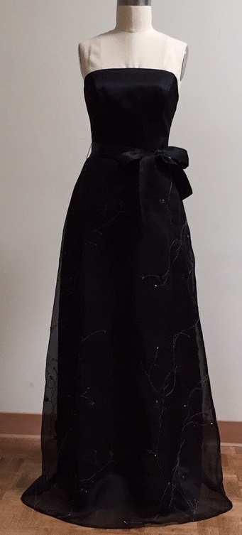 Black beaded gown