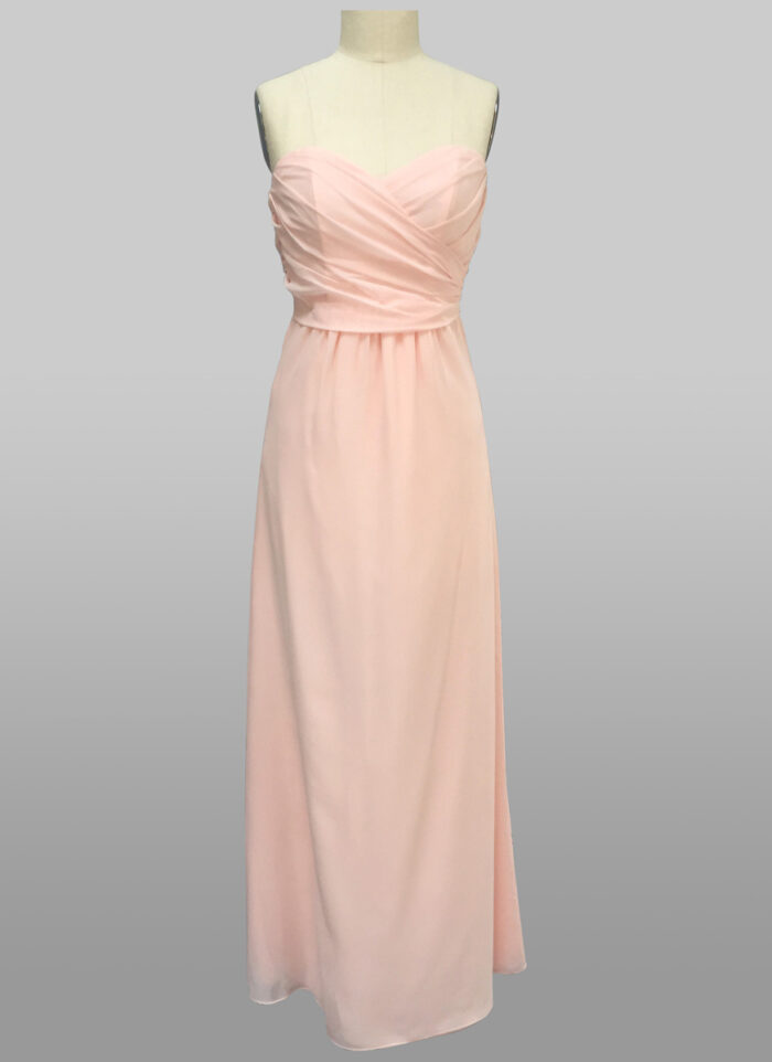 Pink chiffon gown