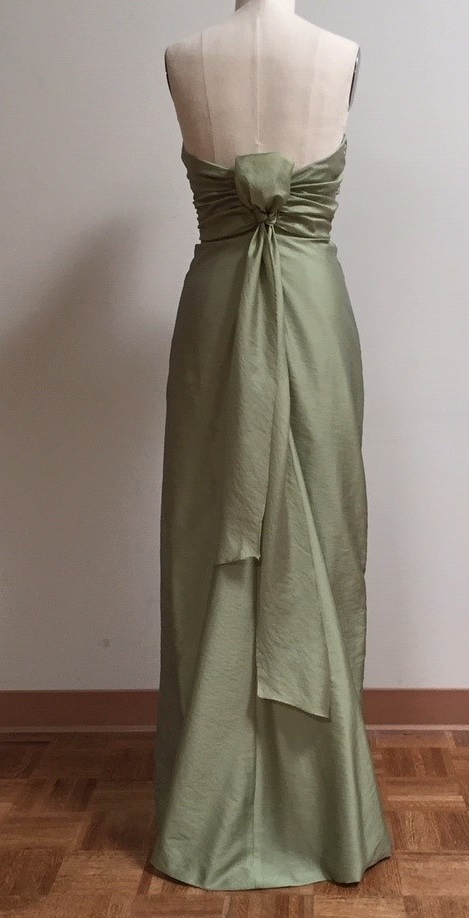 Bridesmaid green gown