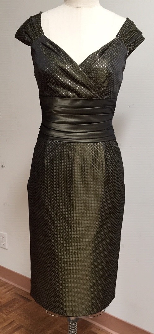 Metallic cocktail dress