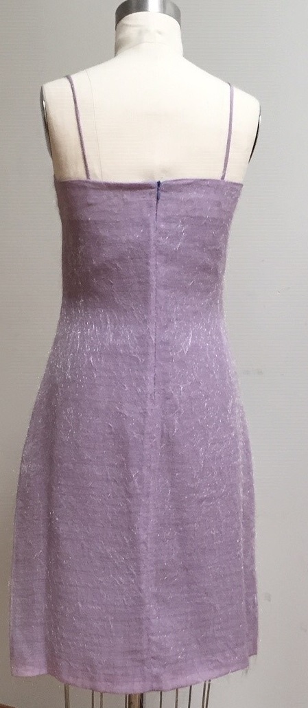 Purple slip dress