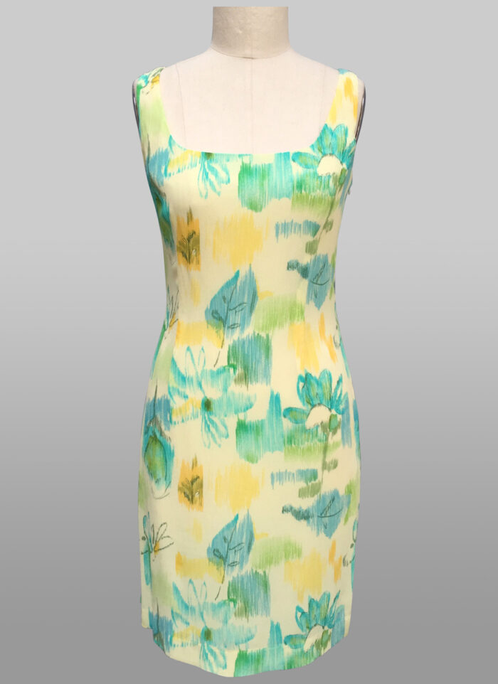 Summer dress, aqua dress