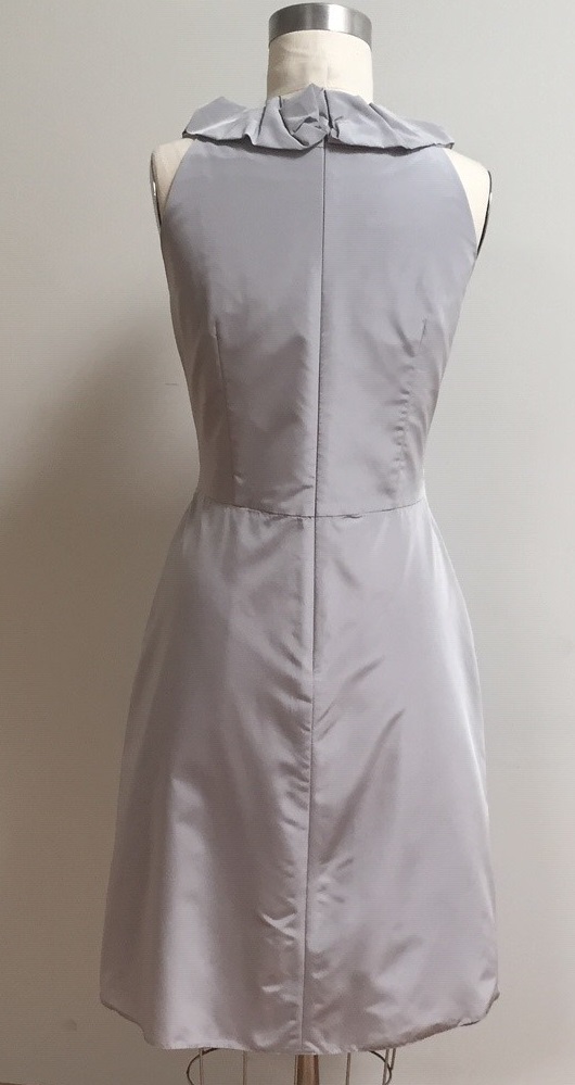 grey A-line dress