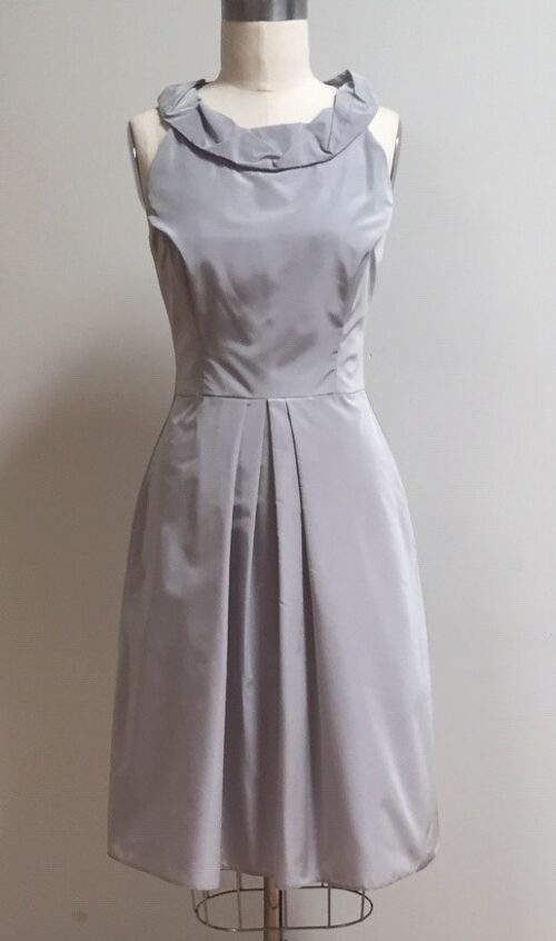 Silver grey dress for event