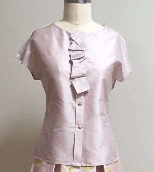 lilac silk blouse