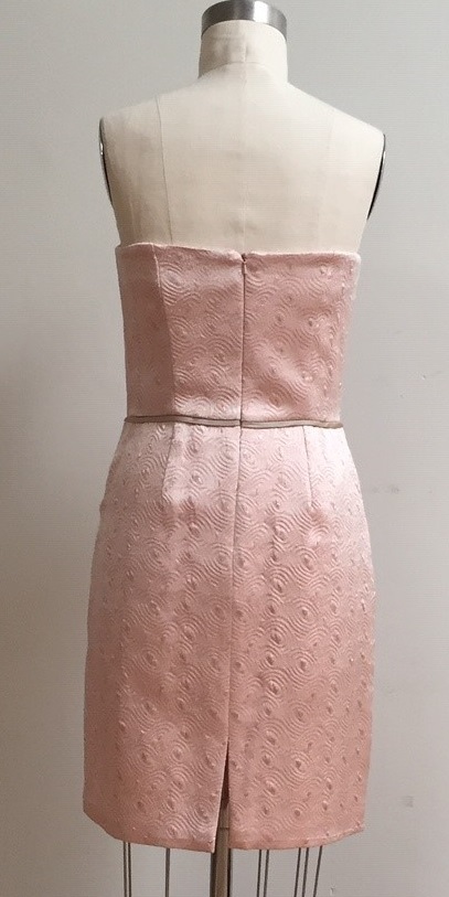 pink strapless dress for wedding