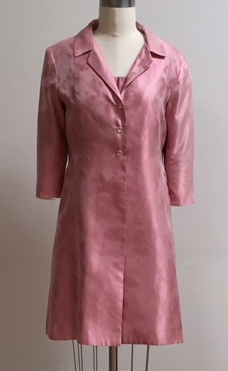 pink coat for wedding