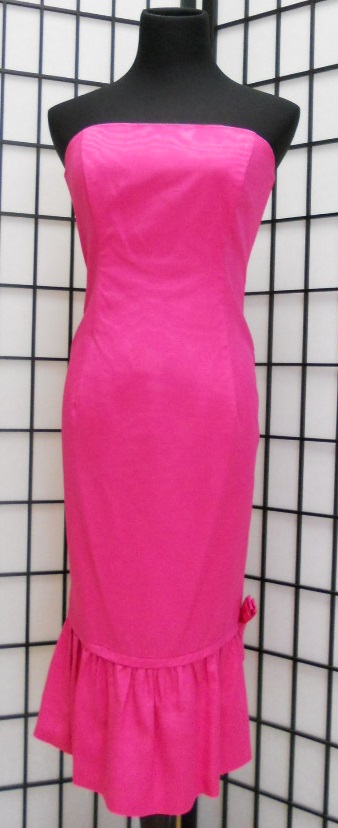 Hot pink cocktail dress