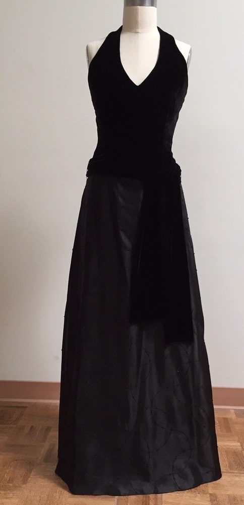 Black Tie Halter Gown