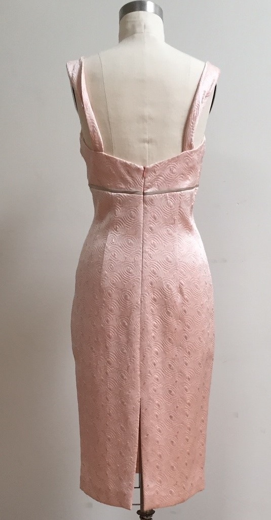 pink fitted dress for wedding