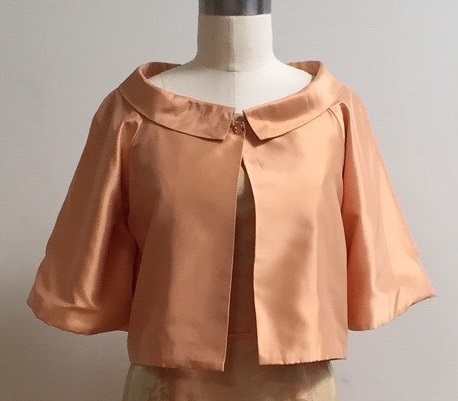 short apricot jacket