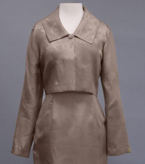 short taupe dressy jacket
