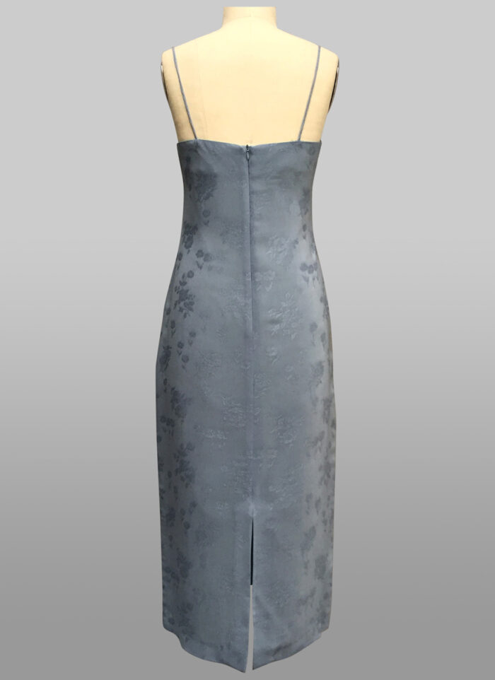 blue dress with spaghetti straps for wedding
