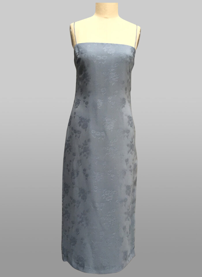 light blue tea length dress for wedding