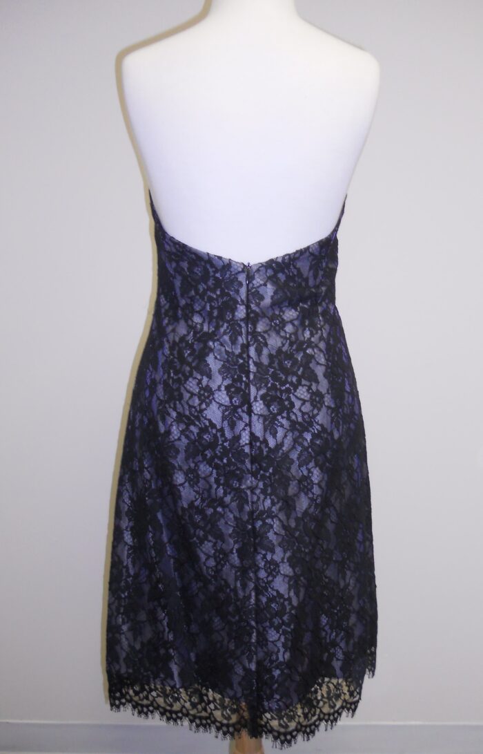 black lace cocktail dress