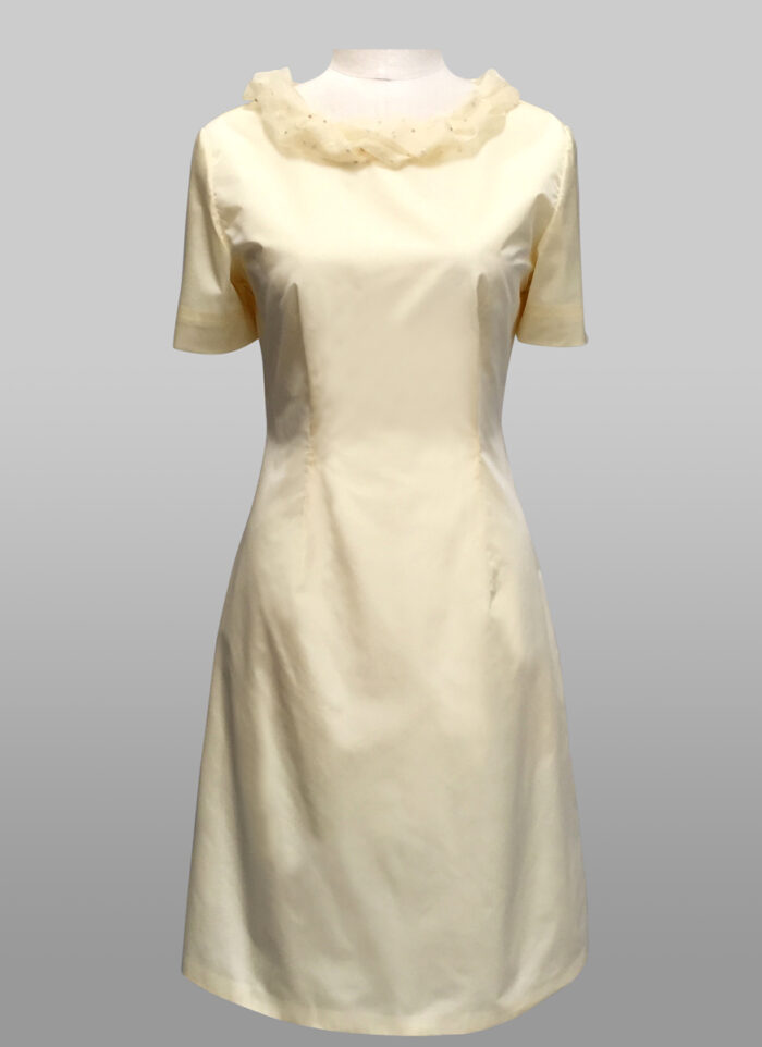 yellow dress with sleeve