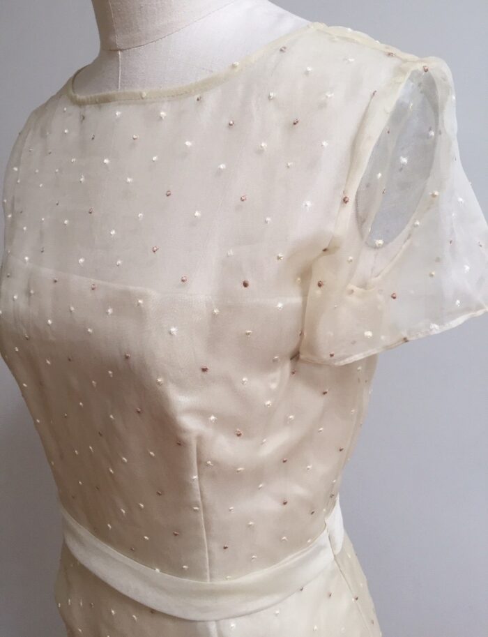 champagne dress with sleeve for wedding