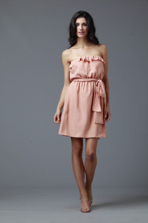 Apricot dress for pool party