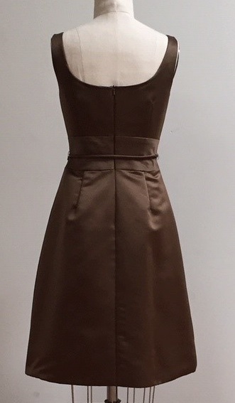 mocha A-line special occasion dress for mother of the bride