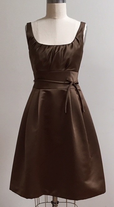 mocha A-line special occasion dress for mother of the bride
