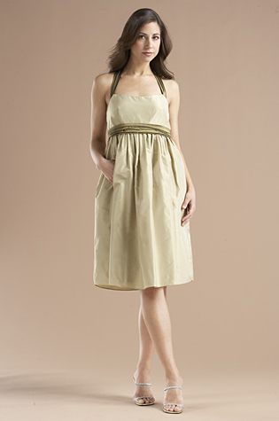 light green empire dress for event