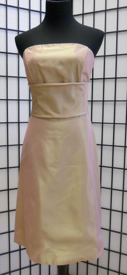 green beige A-line dress for special occasion