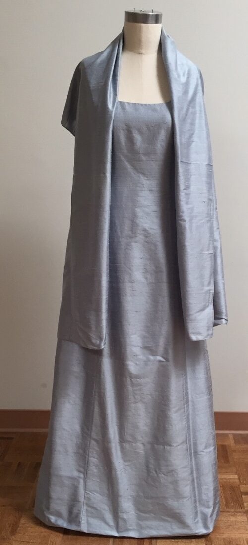 light blue shawl