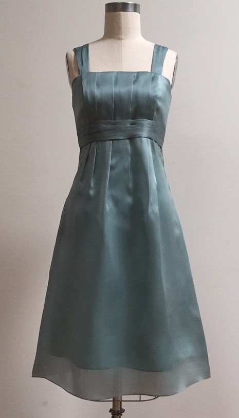 Celadon Blue A-line dress for wedding