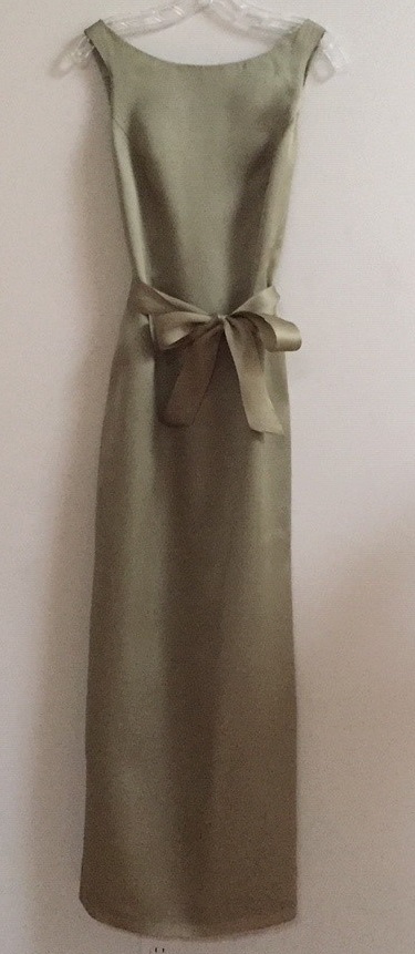 classic sage Jackie O gown