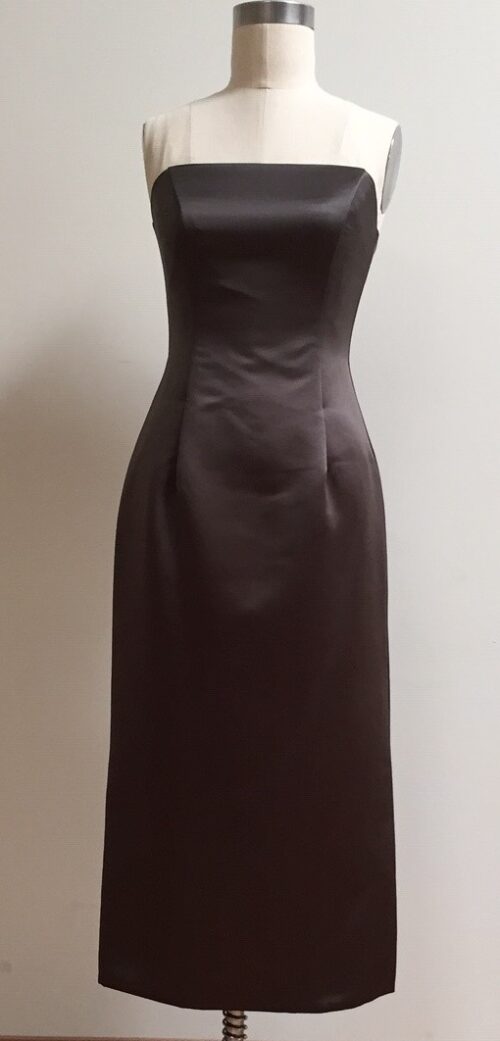 strapless cocktail dress