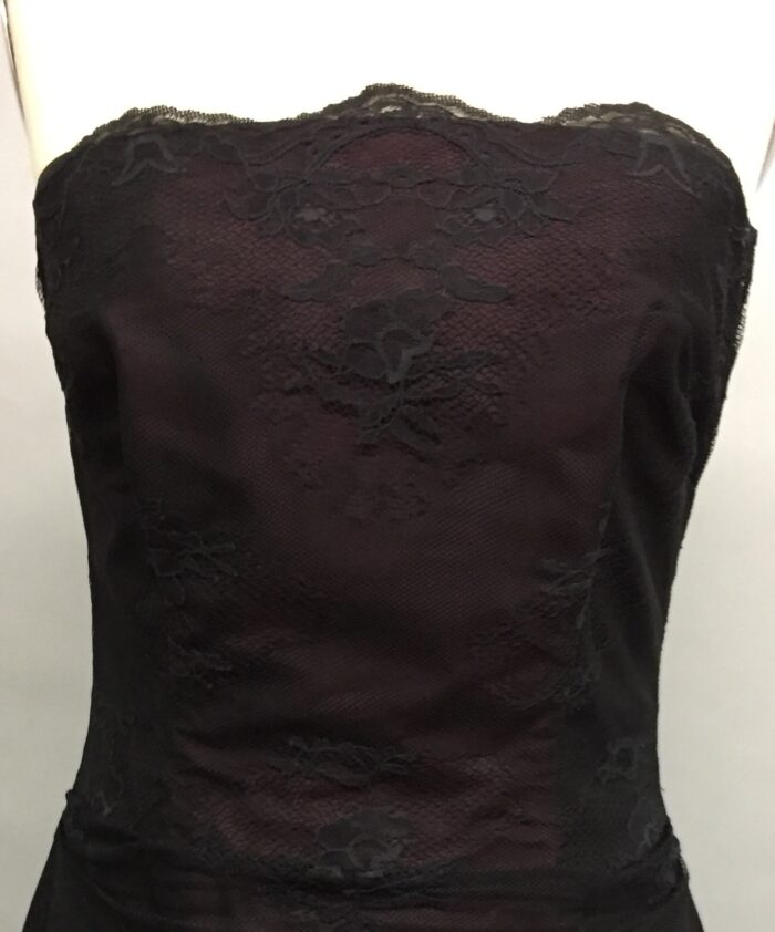 lace bordeaux Siri gown
