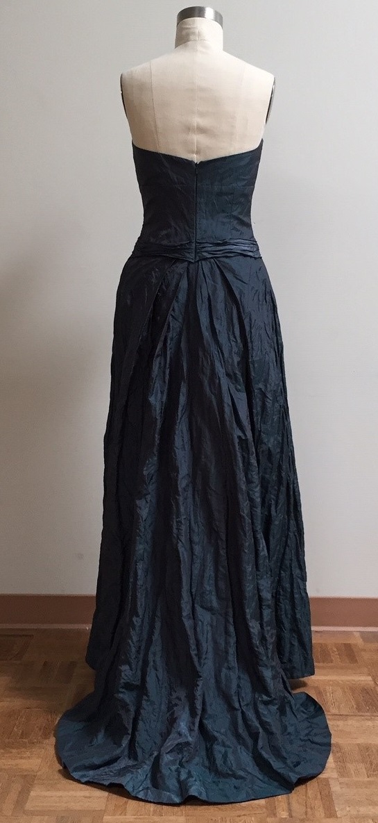 teal ballgown for black tie event