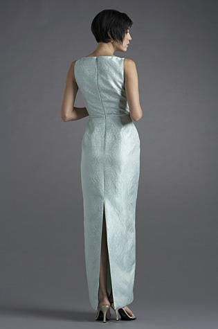 Mint green sheath for mother of the bride