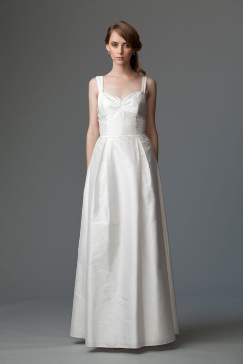 off-white gown for graduation