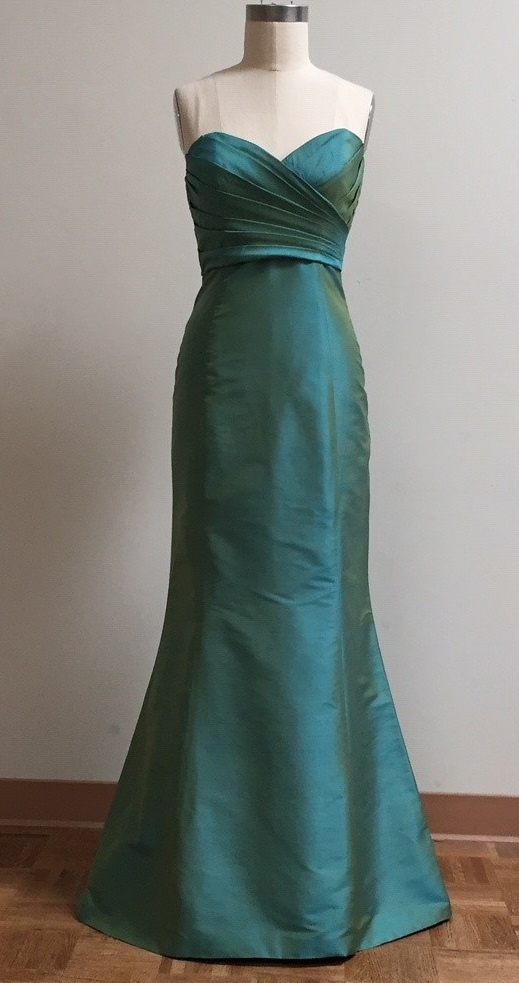 turquoise evening gown