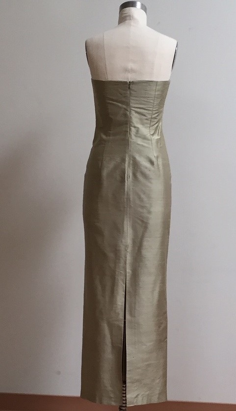 sage green gown for wedding
