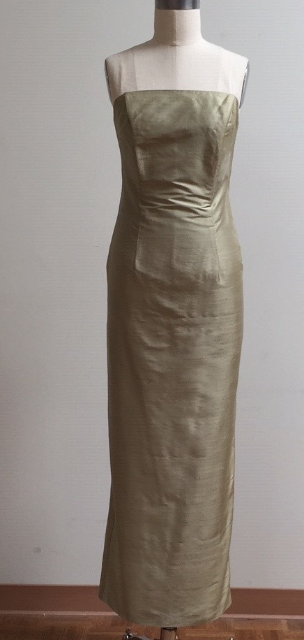 sage green gown for wedding