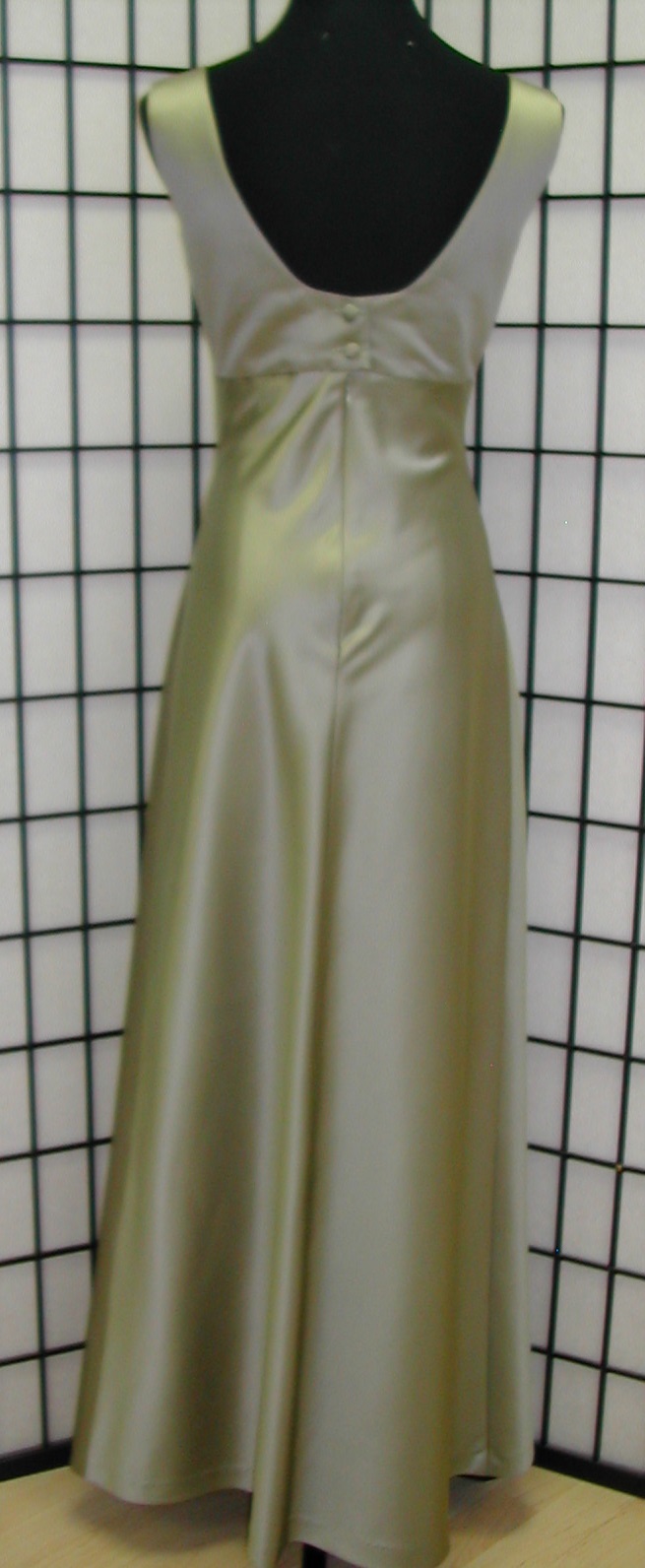 Sage green empire gown for wedding