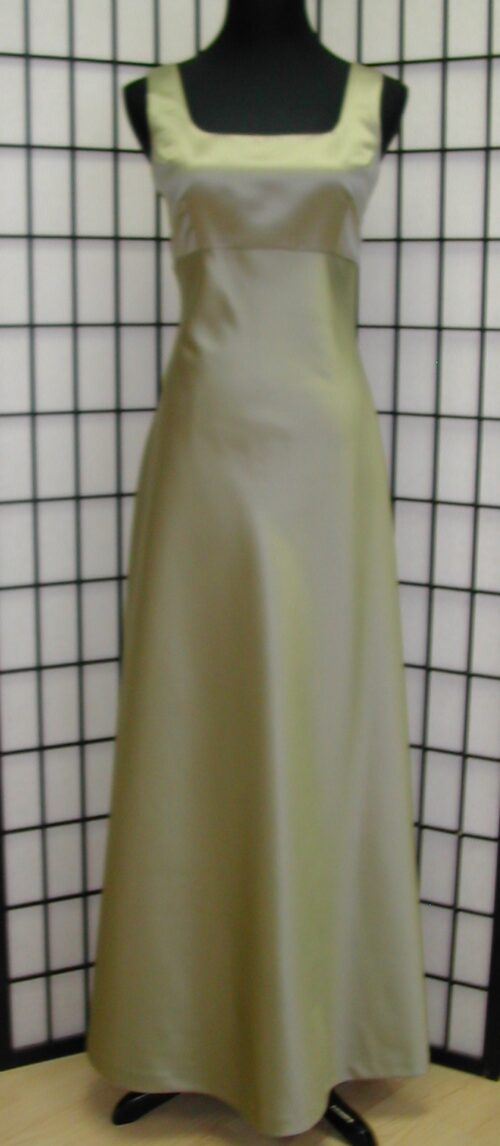 Sage green empire gown for wedding