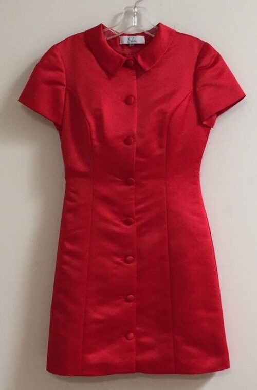 winter red dress