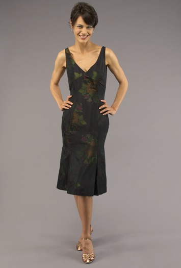 black cocktail dress