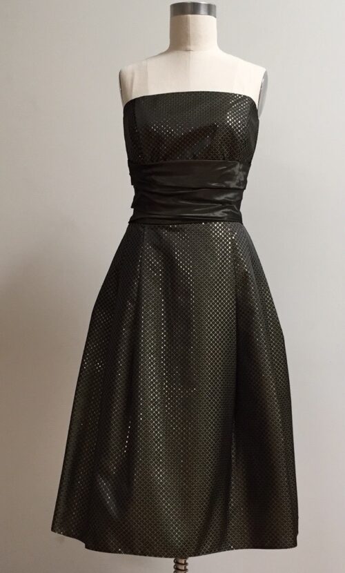 olive green party dress