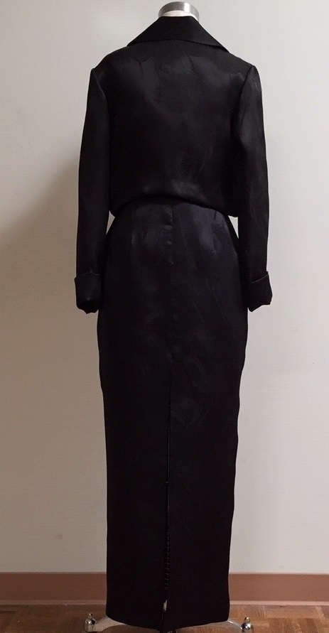 Black gown with jacket